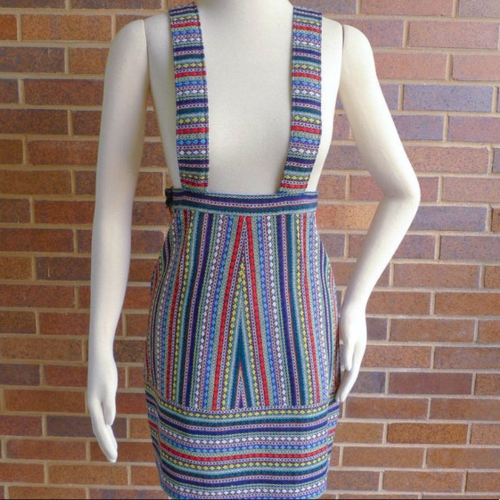 Vintage 1960’s Handmade High Waist Suspender Skirt
